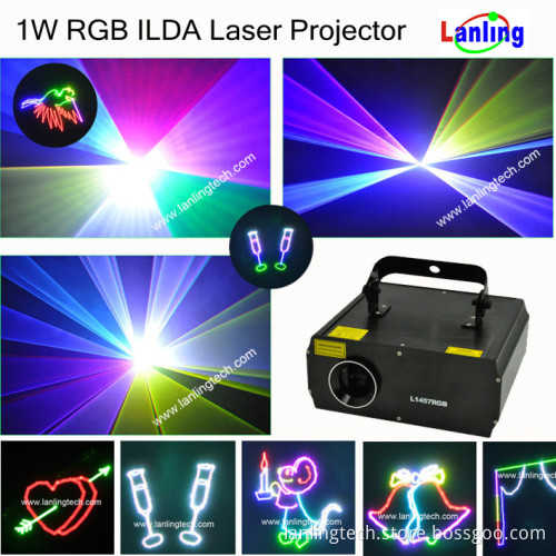 New 1W RGB laser light ILDA interfaces
